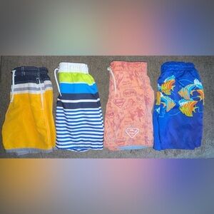 4 Pair Boys Size 3T Swimming Shorts Swimsuit